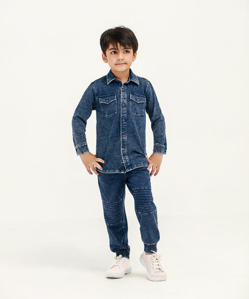 Boys' Denim Button Down Shirt